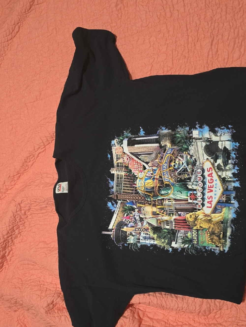 Vintage Anvil - Las Vegas Tee. crew neck - long